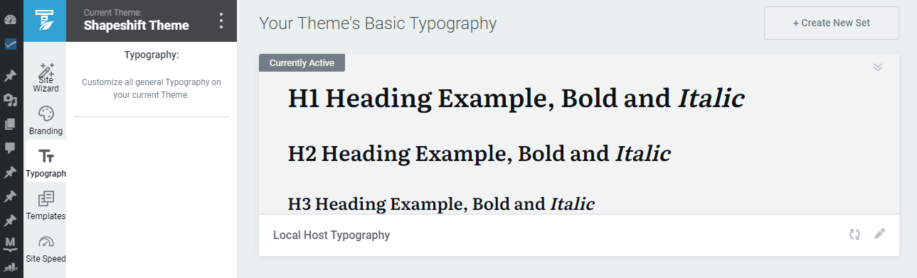 Local Google Font - Thrive Themes - Adjust Theme Basic Typography