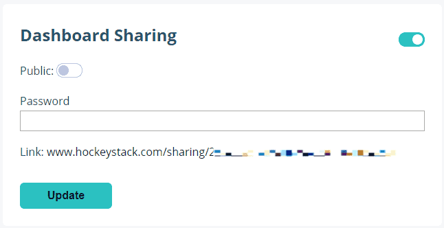 HockeyStack - Settings - Dashboard Sharing