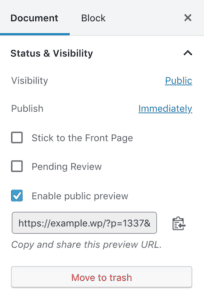 如何分享 WordPress 文章草稿給團隊成員或朋友? public-post-preview