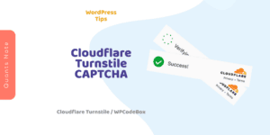 WordPress - Cloudflare Turnstile CAPTCHA