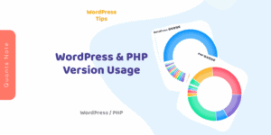 WordPress 版本使用率 × PHP 版本使用率即時觀測